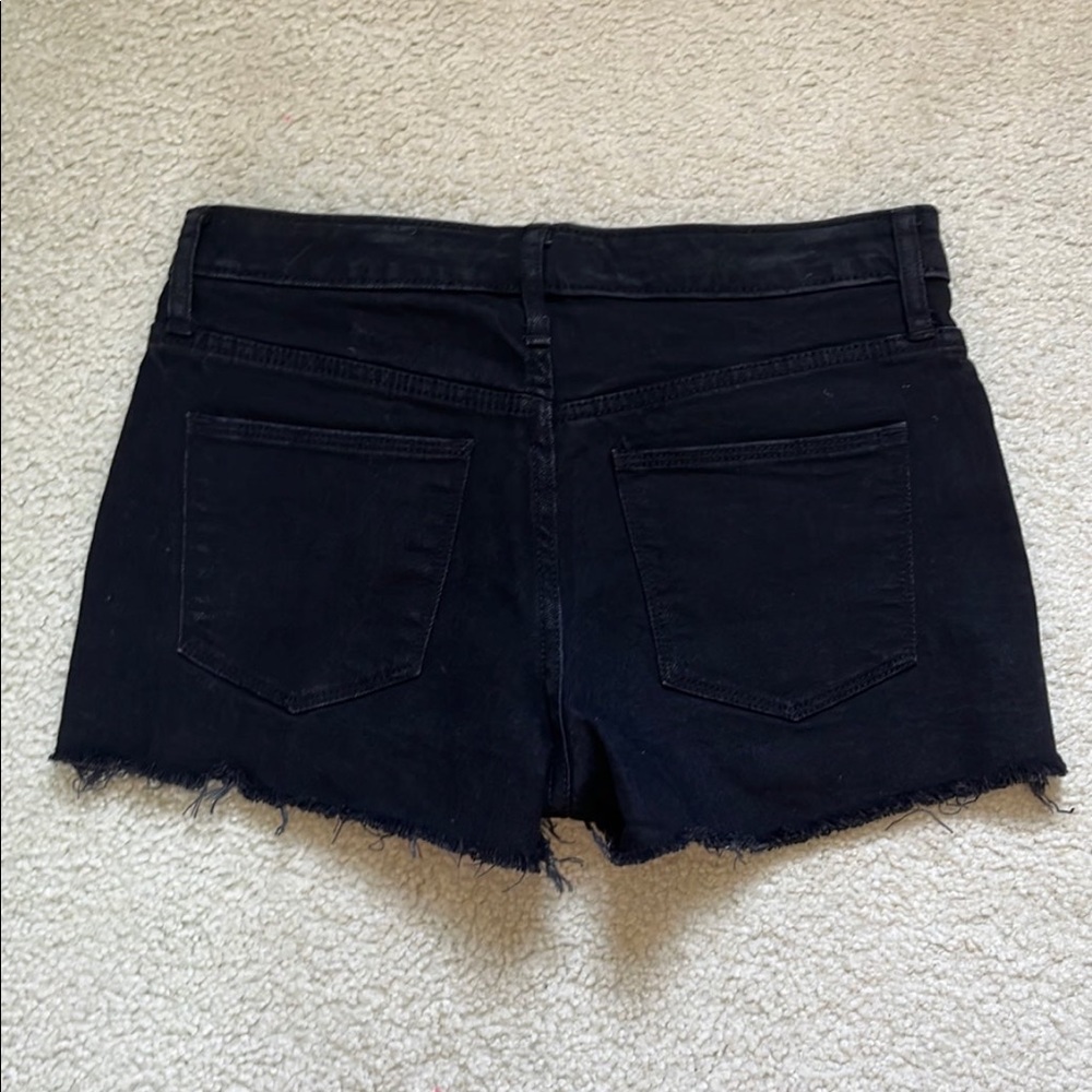 black jean shorts - Picture 2 of 3